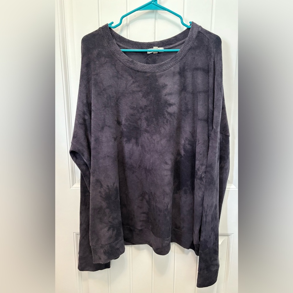 nine britton Charcoal Tie-Dye Oversized Sweatshirt